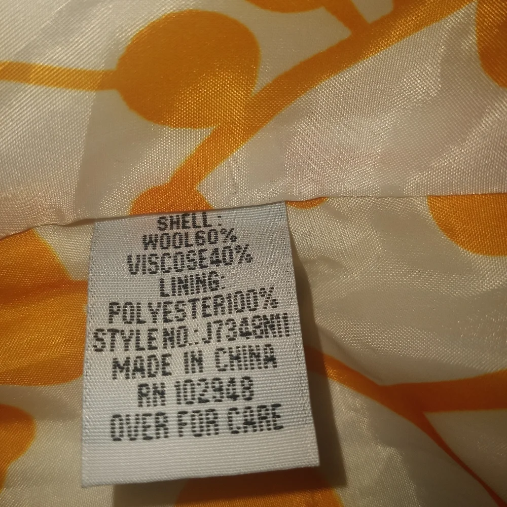 Anthropologie Tulle Winter White Wool Preppy Fall Feminine Classic Pea Coat M - Picture 10 of 11